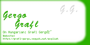 gergo grafl business card
